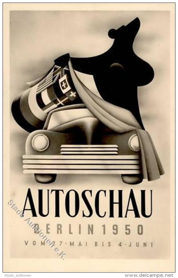 Automobilausstellung Berlin (1000) Autoschau 1950 Foto-Karte I-II - Sonstige & Ohne Zuordnung