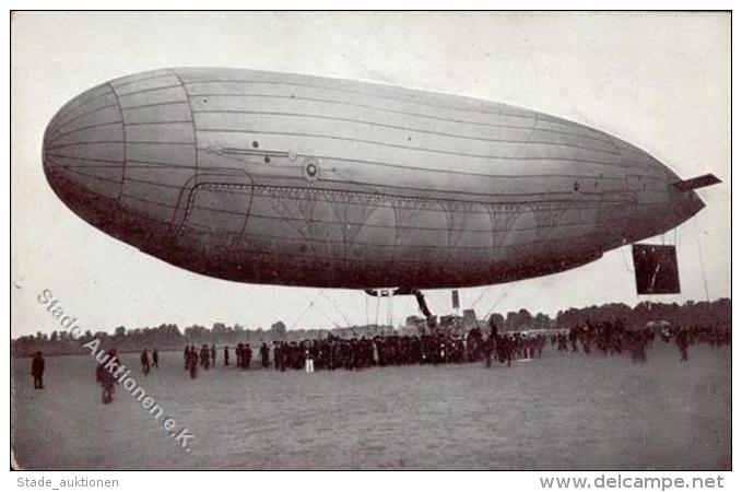 Parseval Dresden (O8000) Landung Auf Dem Heller I-II (Ecke Abgestossen) - Zeppeline