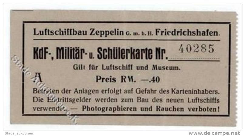 Zeppelin Luftschiffbau KdF Milit&auml;r U. Sch&uuml;lerkarte I-II Dirigeable - Zeppeline