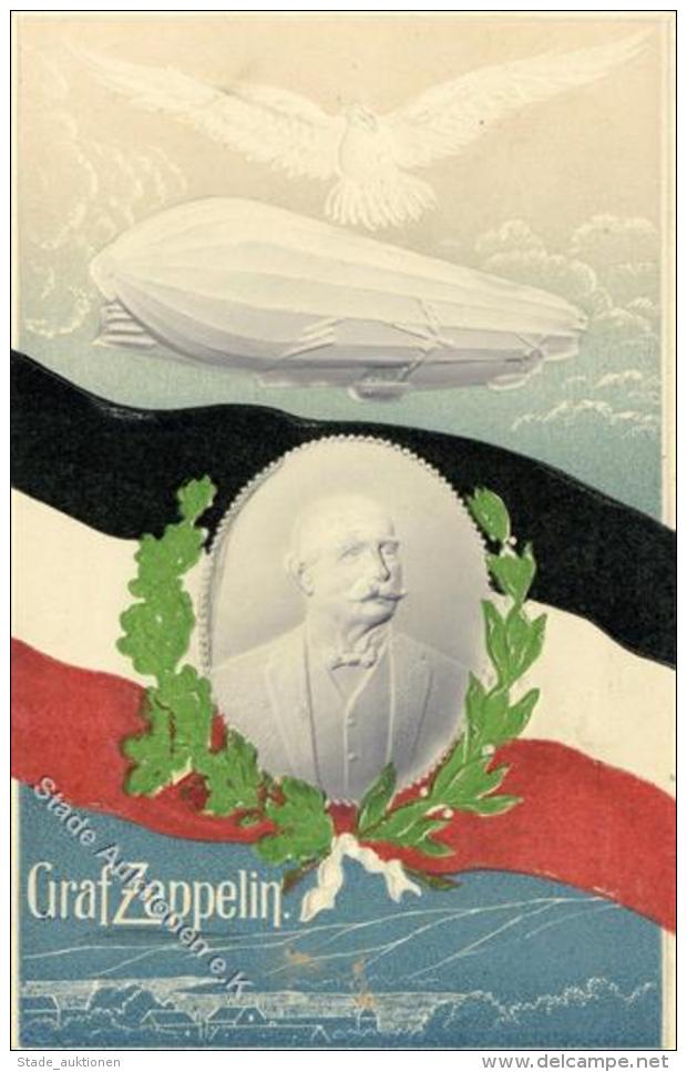 Zeppelin Graf Zeppelin  Pr&auml;gedruck 1908 I-II Dirigeable - Zeppeline