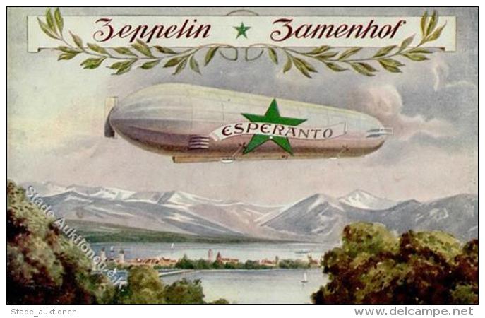 Zeppelin Esperanto Zamenhof I-II Dirigeable - Zeppeline
