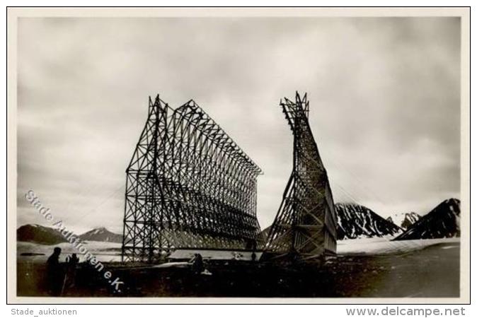 Zeppelin A. Nobile Hangar Kingsbay  Foto AK I- Dirigeable - Zeppeline