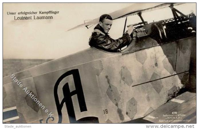Sanke, Pilot Nr. 670 Laumann Leutnant Foto AK I- - Sonstige & Ohne Zuordnung