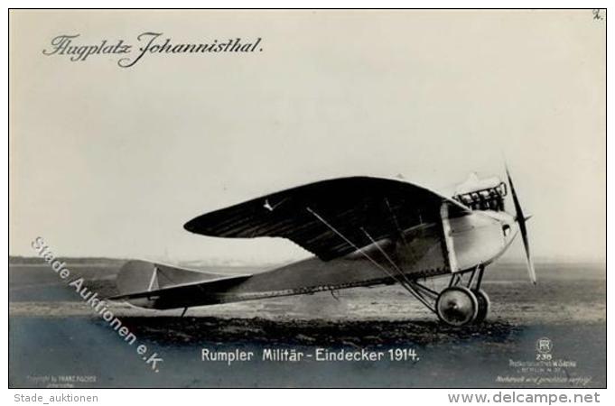 Sanke, Flugzeug Nr. 238 Rumpler Milit&auml;r Eindecker 1914 Flugplatz Johannisthal Foto AK I- Aviation - Sonstige & Ohne Zuordnung