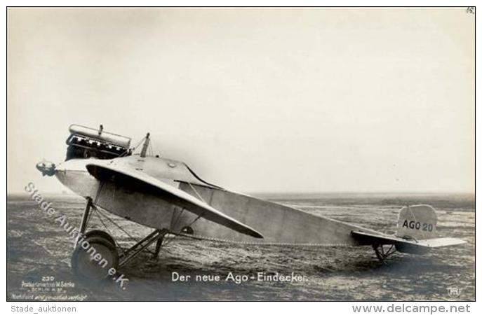 Sanke, Flugzeug Nr. 230 Der Neue Ago Eindecker Foto AK I- Aviation - Sonstige & Ohne Zuordnung