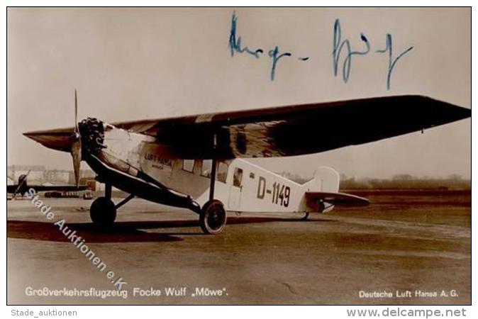 Lufthansa Gro&szlig;verkehrsflugzeug Focke Wulf M&ouml;we Foto AK I-II - War 1939-45