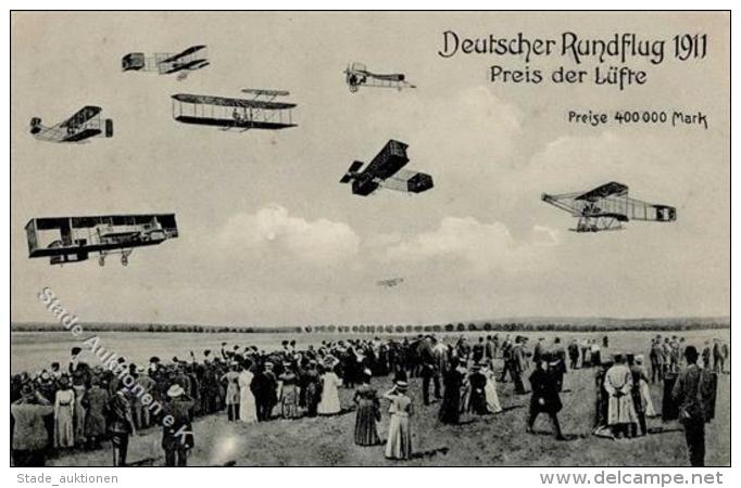 Flugtag Deutscher Rundflug Preis Der L&uuml;fte 1911 I-II - Sonstige & Ohne Zuordnung