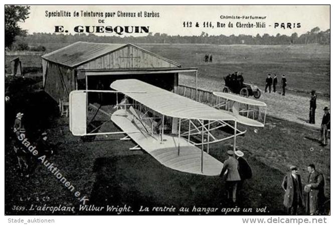 Flugzeug Vor 1945 Wilbur Wright Werbung E. Guesquin I-II (abgesto&szlig;en, Keine Ak-Einteilung) Aviation Publicite - Guerra 1939-45