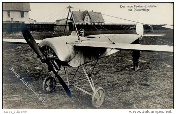 Flugzeug Vor 1945 Focker Eindecker Foto AK I-II Aviation - Weltkrieg 1939-45