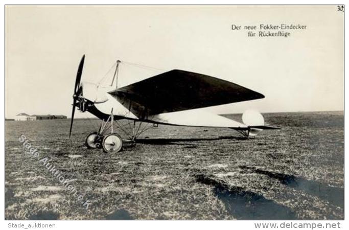 Flugzeug Vor 1945 Focker Eindecker Foto AK I-II Aviation - Weltkrieg 1939-45