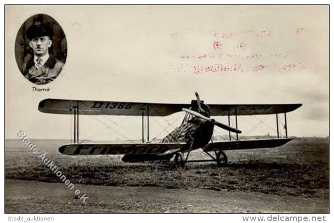 Flugzeug Doppeldecker Thom&auml; Foto-Karte I-II Aviation - Weltkrieg 1939-45