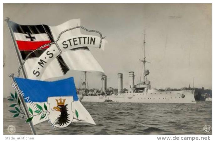 Marine - Galerie SMS Stettin Foto AK I-II - Weltkrieg 1914-18