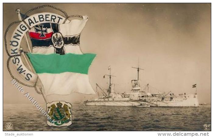 Marine - Galerie SMS K&ouml;nig Albert  Foto AK I-II - Guerra 1914-18