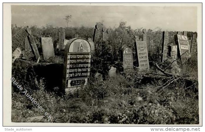 Judaika - Judenfriedhof KISIELIN, Hdschrftl. Auf Foto-Ak, I Judaisme - Judaika