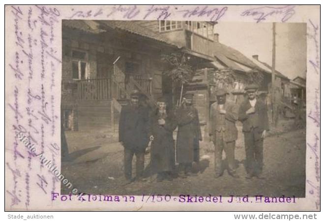 Judaika - Foto-Ak J&uuml;discher Handel In SKIEDEL 1915 I-II Judaisme - Judaika
