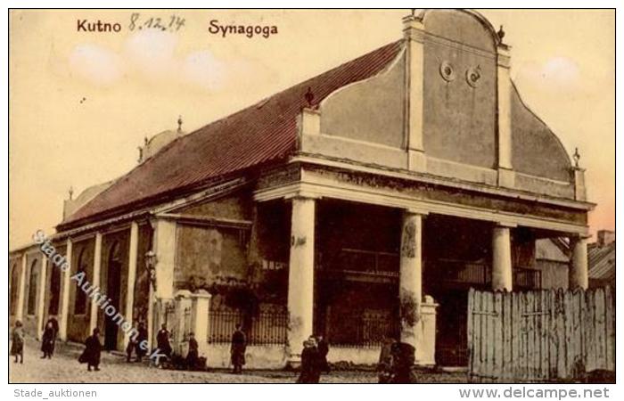 Synagoge KUTNO - Bildseitig Etwas Fleckig! I-II Synagogue - Judaika