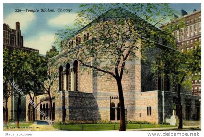 Synagoge Chicago USA Ansichtskarte I-II Synagogue - Judaika