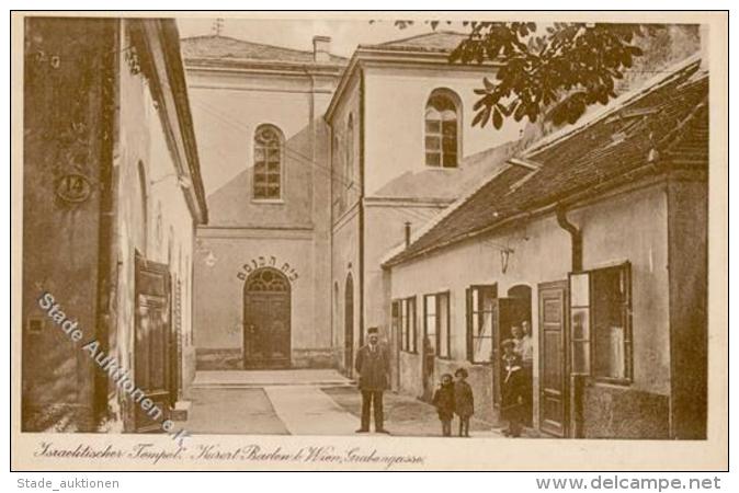 Synagoge BADEN B. WIEN - Israelitischer Tempel In Der Grabenstrasse I-II Synagogue - Judaika