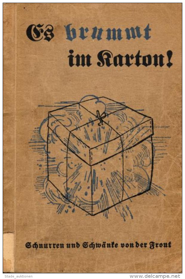 Buch WK II Es Brummt Im Karton Schnurren Und Schw&auml;nke Von Der Front Hrsg. Stauder, Josef Zeichnungen Schober, P. J. - Weltkrieg 1939-45