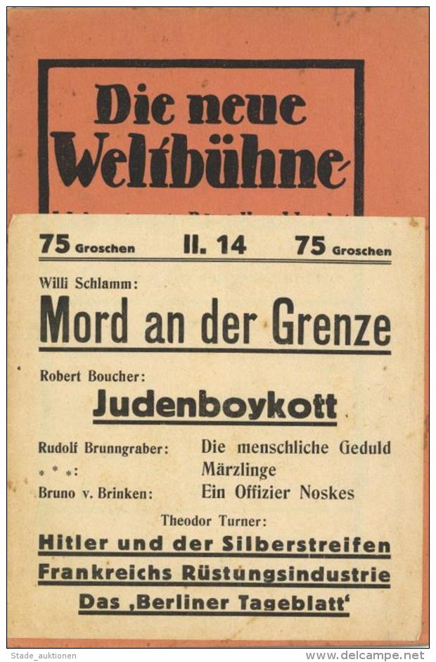 Buch WK II Die Neue Weltb&uuml;hne Wochenschrift F&uuml;r Politik Kunst Wirtschaft II - Weltkrieg 1939-45