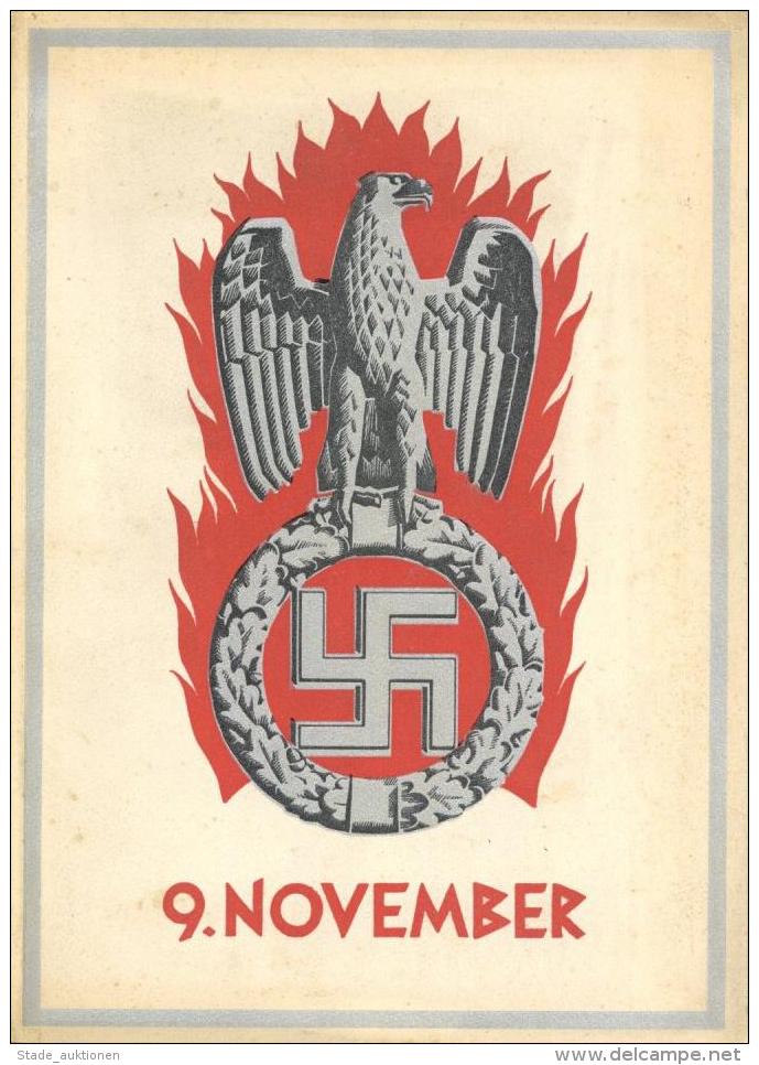 Buch WK II 9. November 1923 - 1933 Programmheft Gaupropagandaleitung Einige Abbildungen II - War 1939-45