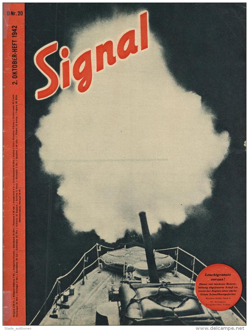 Buch WK II  Signal, Zeitschrift Oktober 1942 Heft 20 Deutscher Verlag Berlin 39 Seiten Sehr Viele Abbildungen II - Weltkrieg 1939-45