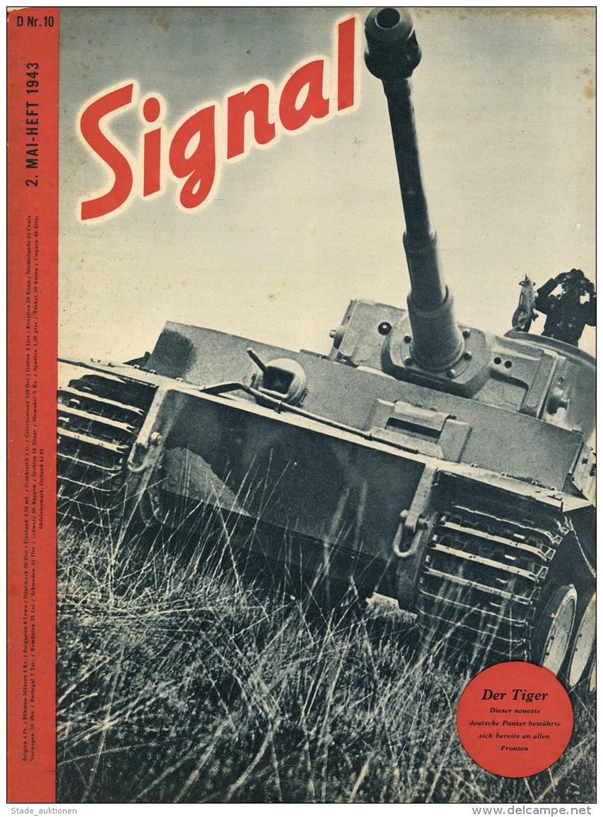 Buch WK II  Signal, Zeitschrift Mai 1943 Heft 10 Deutscher Verlag Berlin 37 Seiten Sehr Viele Abbildungen II - War 1939-45