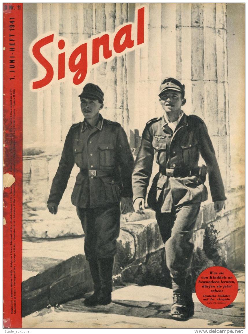 Buch WK II  Signal, Zeitschrift Juni 1941 Heft 11 Deutscher Verlag Berlin 47 Seiten Sehr Viele Abbildungen II - Weltkrieg 1939-45