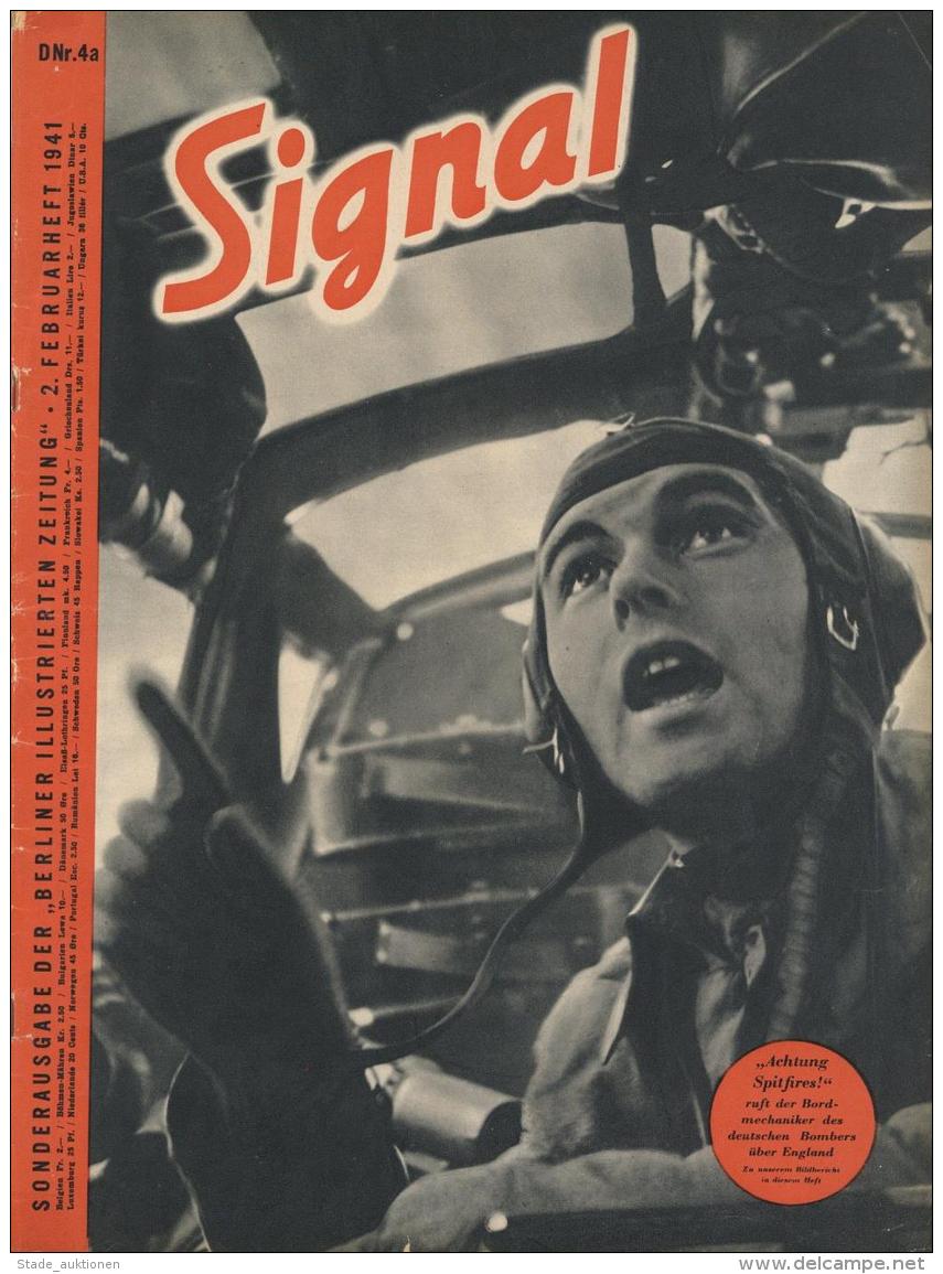 Buch WK II  Signal, Zeitschrift Februar 1941 Heft 4a Deutscher Verlag Berlin 47 Seiten Sehr Viele Abbildungen II - Weltkrieg 1939-45