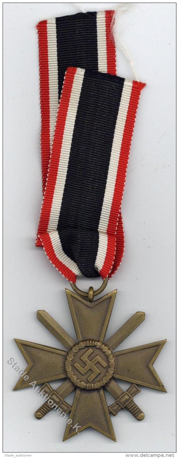 WK II Orden Kriegsverdienstkreuz 2. Klasse Mit Schwertern Und Verleihungsurkunde I-II - Weltkrieg 1939-45