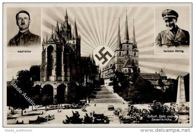 Aufgehende Sonne WK II Erfurt (O5000) Hitler G&ouml;ring WK II  I-II - Weltkrieg 1939-45