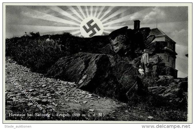 Aufgehende Sonne WK II - HIRTSTEIN Bei SATZUNG,Erzgeb. I - Weltkrieg 1939-45