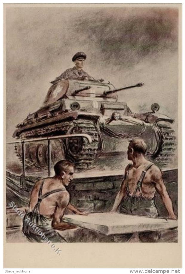 WK II MILIT&Auml;R - PANZER - Feldpostkarte I - Weltkrieg 1939-45