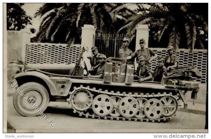 WK II MILIT&Auml;R - Foto-Ak AFRIKAFELDZUG - Panzerauto (Eckbug) II - Weltkrieg 1939-45