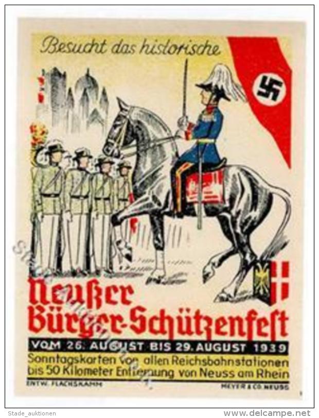 Vignette WK II Neu&szlig;er B&uuml;rger Sch&uuml;tzenfest I-II - Weltkrieg 1939-45