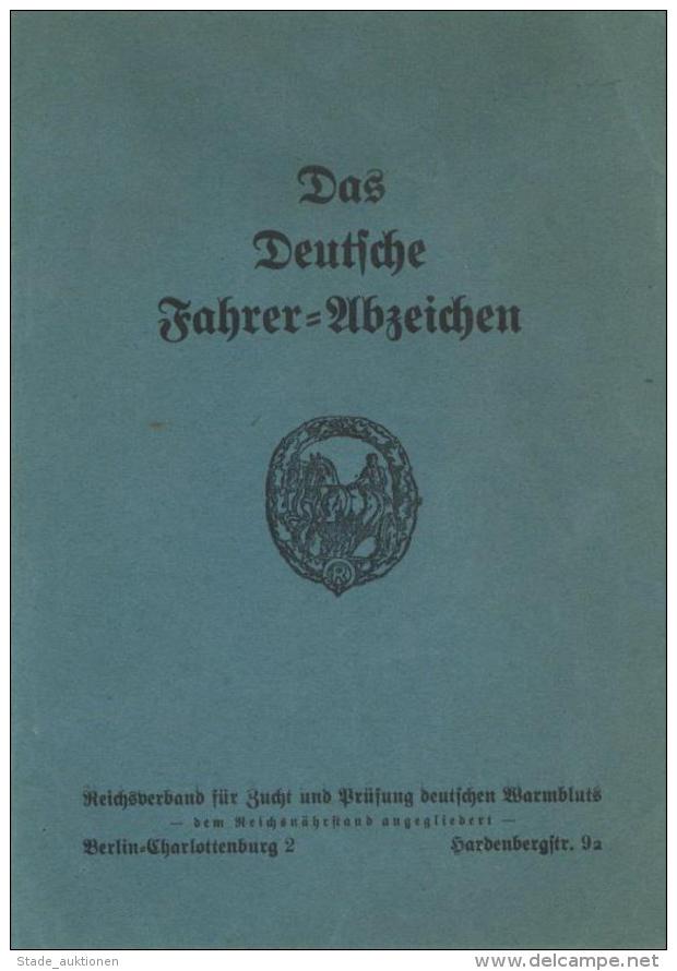 Verleihungsurkunde Das Deutsche Fahrer Abzeichen Kl. III In Bronze II (fleckig) - Weltkrieg 1939-45