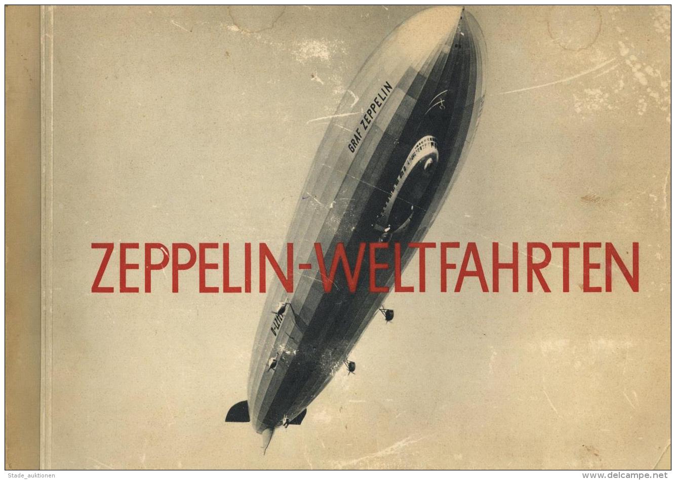 Sammelbild-Album Zeppelin Weltfahrten 1933 Bilderstelle Lohse Kompl. II Dirigeable - Weltkrieg 1939-45