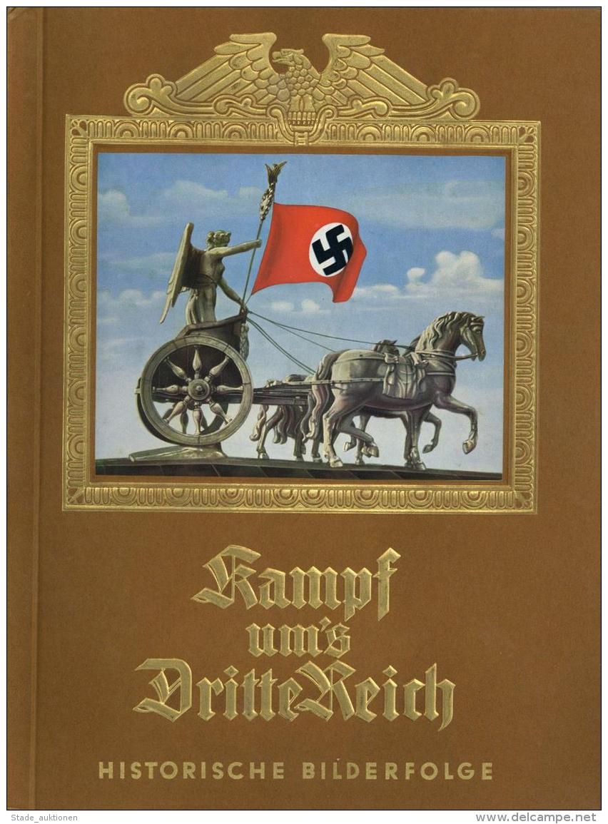 Sammelbild-Album Kampf Ums Dritte Reich Zigaretten Bilderdienst Altona Bahrenfeld 1933 II (fleckig) - Weltkrieg 1939-45