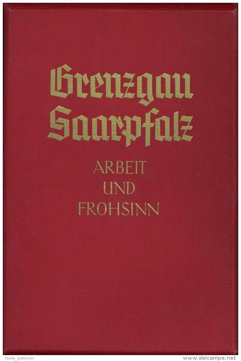 Raumbildalbum WK II Grenzgau Saarpfalz Arbeit Und Frohsinn Kompl. Mit Betrachter I-II - Weltkrieg 1939-45