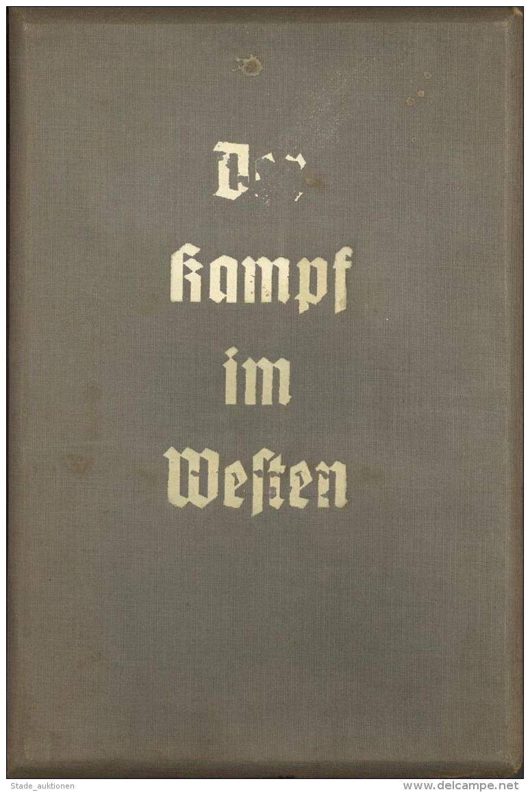 Raumbildalbum Der Kampf Im Westen Kompl. Mit Betrachter II (fleckig, Einband Besch&auml;digt) - Weltkrieg 1939-45
