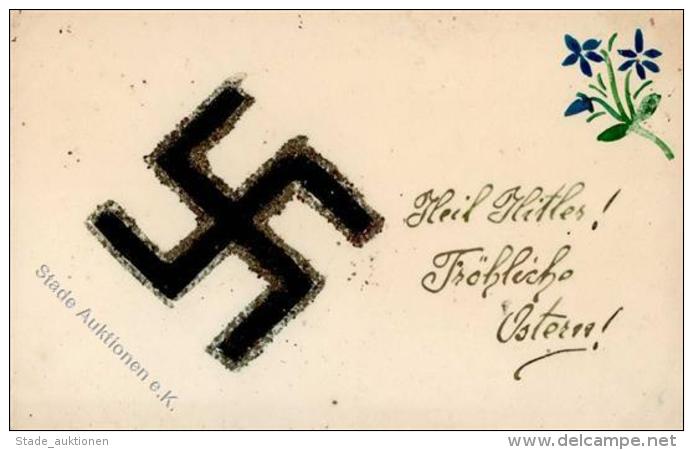 HAKENKREUZ WK II - HEIL HITLER! Fr&ouml;hliche Ostern I-II Paques - Weltkrieg 1939-45