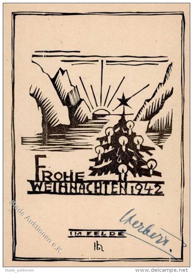 KRIEGSWEIHNACHT WK II - Kriegsweihnachten Im Felde 1942 I-II - Weltkrieg 1939-45