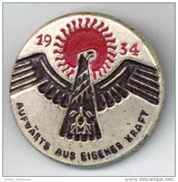 WHW Anstecknadel Aufw&auml;rts Aus Eigener Kraft 1934 I-II - Weltkrieg 1939-45