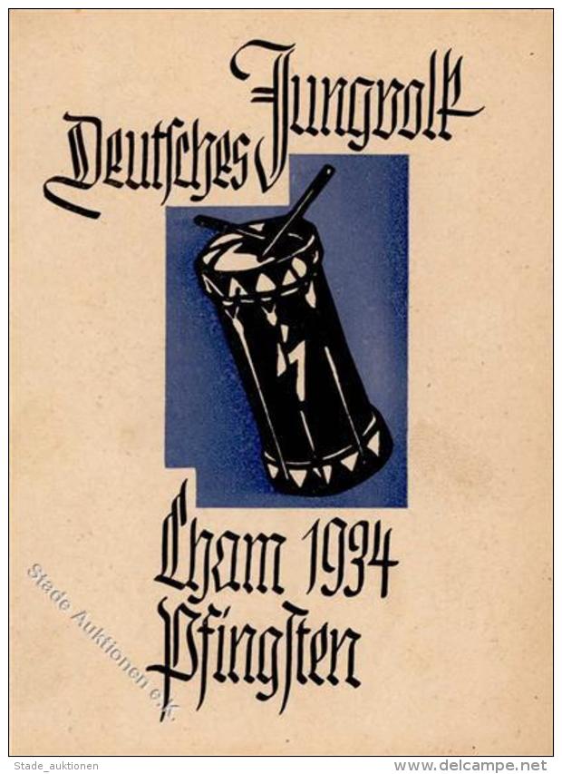 HITLERJUGEND WK II - DEUTSCHES JUNGVOLK - Pfingsten CHAM 1934 I-II - Weltkrieg 1939-45