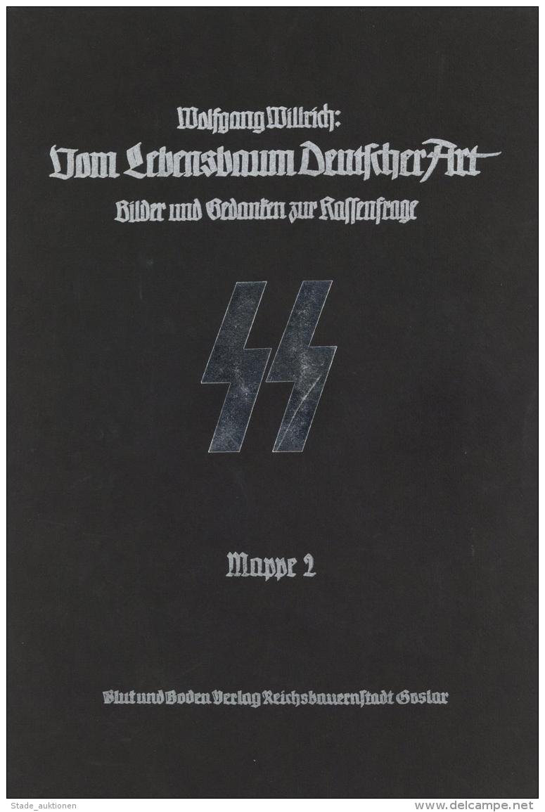 SS WK II Willrich, Wolfgang Vom Lebensbaum Deutscher Art Bildermappe Mit 12 Kunstdrucken 30 X 42 Cm I-II - Weltkrieg 1939-45