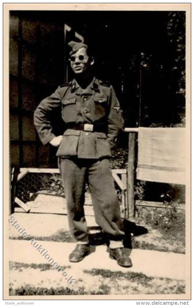 SS WK II Soldat Private Foto-Karte I-II - Weltkrieg 1939-45
