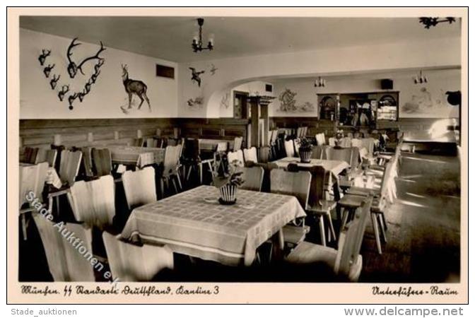 SS M&uuml;nchen (8000) SS Standarte Deutschland  Kantine 3 Unterf&uuml;hrer Raum WK II Foto AK I-II - Weltkrieg 1939-45