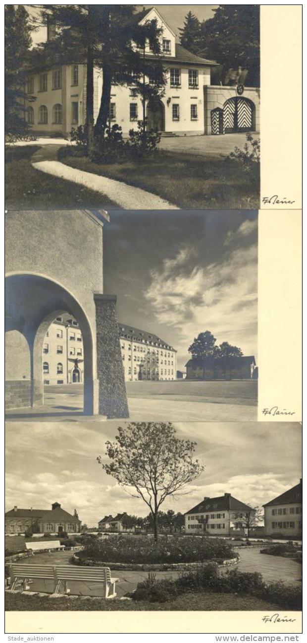 SS Lager Dachau Lot Mit 3 Foto-Karten I-II - Weltkrieg 1939-45