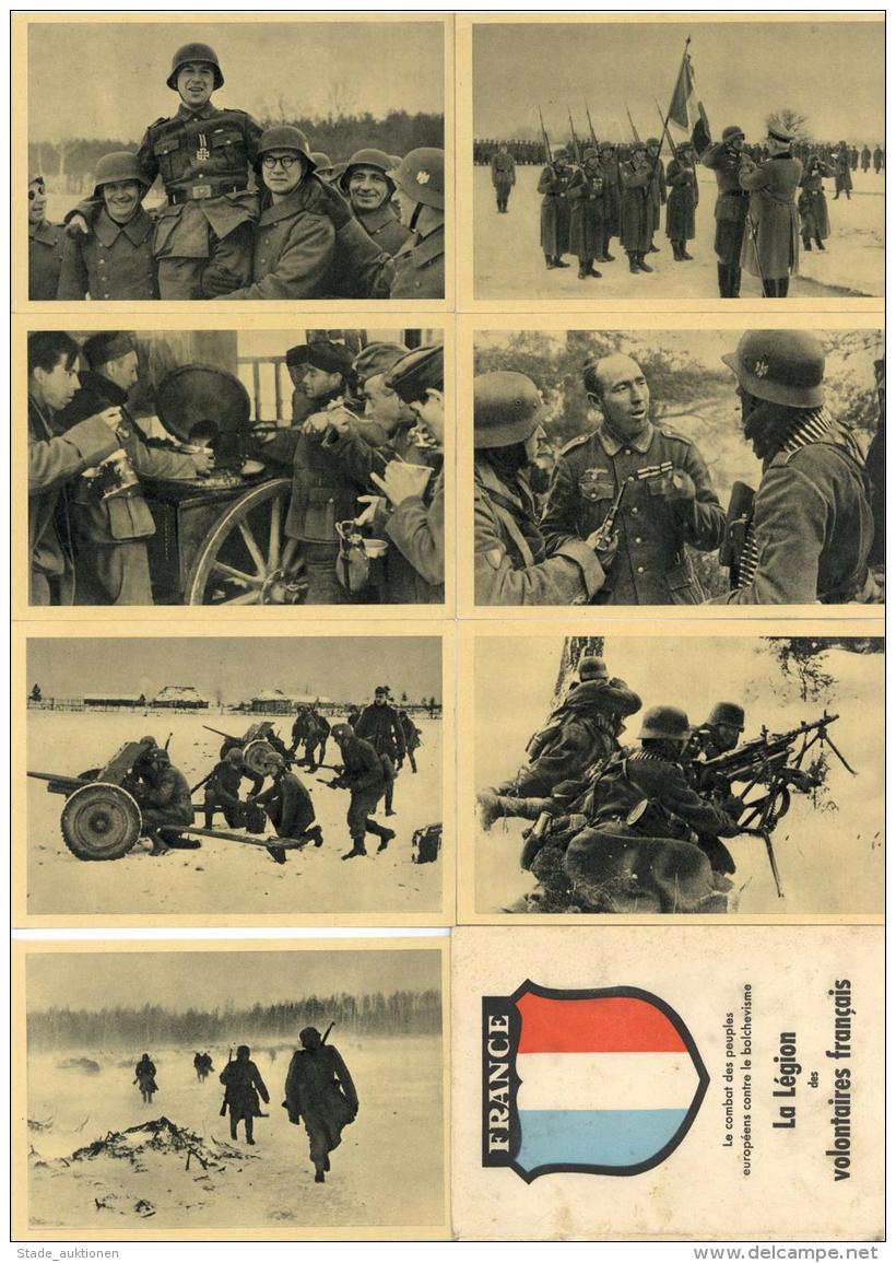La LEGION Des VOLONTAIRES FRANCAIS WK II - Kpl. 12er-Franz.Legion-Serie Im Kampf Gegen Den Bolchewismus (in Der Wehrmach - Weltkrieg 1939-45
