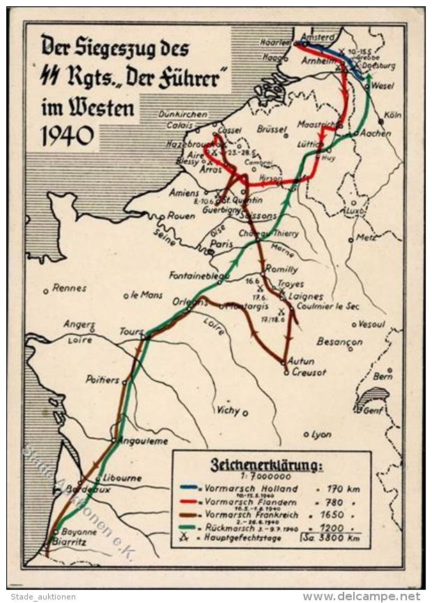 Der SIEGESZUG Des SS-Rgts. Der F&Uuml;HRER Im Westen 1940 I-II - Weltkrieg 1939-45